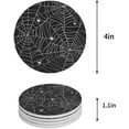 thumbnail image 1 of FMSHPON Halloween Bat Set of 4 Round Coaster for Drinks, Absorbent Ceramic Stone Coasters Cup Mat with Cork Base for Home Kitchen Room Coffee Table Bar Decor, 1 of 6
