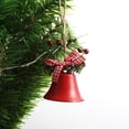 thumbnail image 3 of Paquete De 3 Adornos De Campana De Navidad Con Lazo A Cuadros De Bayas, Colgantes Colgantes De Árbol De Navidad Para Hacer Campanillas De Viento Kearding HA038877-00, 3 of 6