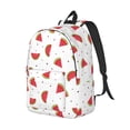 thumbnail image 2 of Daiia Hand Drawn Watermelon Vintage Canvas Backpack for Men and Women ,Hiking Backpack,Travel Laptop Bag for School,Large Capacity Backpack, 2 of 8