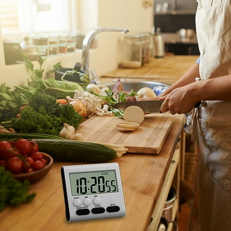 

Adzgya Timers Digital Kitchen Timer TSV Countdown Kitchen Timer With Loud Alarm Large LCD Display Timer Kitchen Cooking Timer For Baking Sports Games