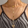 thumbnail image 3 of Femmes multicouches collier alliage - pendentif papillon collier collier collier, 3 of 8