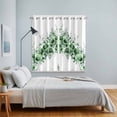 thumbnail image 3 of Green Blooms Floral Kitchen Curtains Window Panels, Farmhouse Spring Flowers Botanical Insulated Window Treatment Curtain, Grommet Curtains for Bedroom/Living Room/Bathroom, 2 Piece 42"Wx63"L, 3 of 8