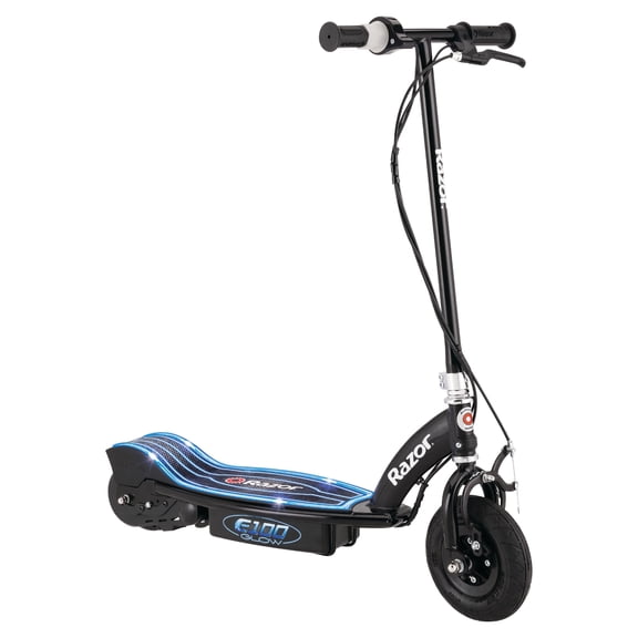 Open Box Razor E100 Motorized 24V Electric Powered Ride-On Scooter - Glow