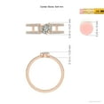 thumbnail image 4 of ANGARA Natural 0.4 Ct. Diamond Classic Stackable Ring in 14K Rose Gold for Women (Ring Size: 11.5), 4 of 9