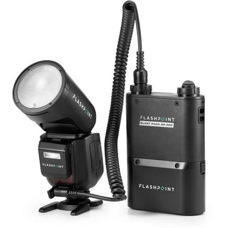 Flashpoint Zoom Li-on X PRO R2 TTL On-Camera Round Flash With BP-960 Power Pack for Sony