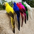 thumbnail image 4 of Artificial Fake Parrot Lifelike Feathered Bird Imitation Garden Ornament 25cm, 4 of 12