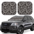 thumbnail image 6 of Kdxio Hand Drawn Snake Print 2-Piece Sun Shade Front Windshield - Foldable Car Front Window Sunshades for Most Sedans SUV Truck, 6 of 6