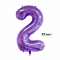thumbnail image 2 of Decoración de fiesta de segundo cumpleaños para niñas, color morado, 2 of 3