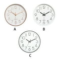 thumbnail image 4 of BrowQuartz Mute Wall Clock Fashion Living Room Portable Hanging Clocks Digital Simple Battery-operated Clock Round Watch Home Decor Black, 4 of 6