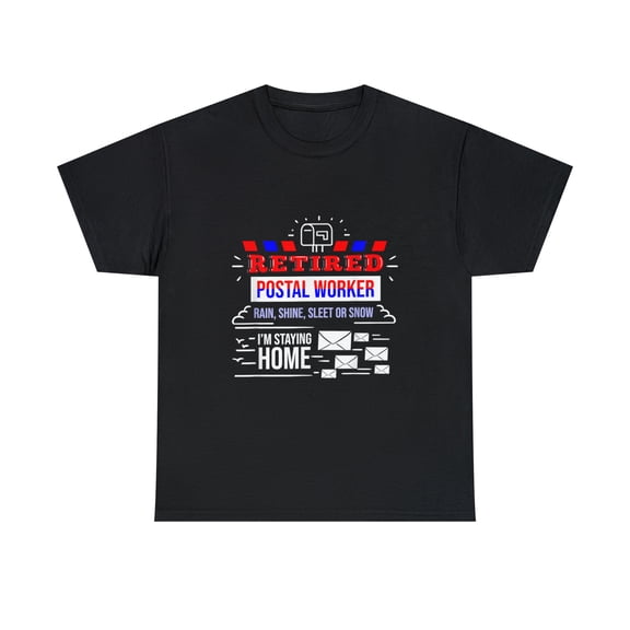Retired Post Office Postal Worker Retirement Postman T-Shirt