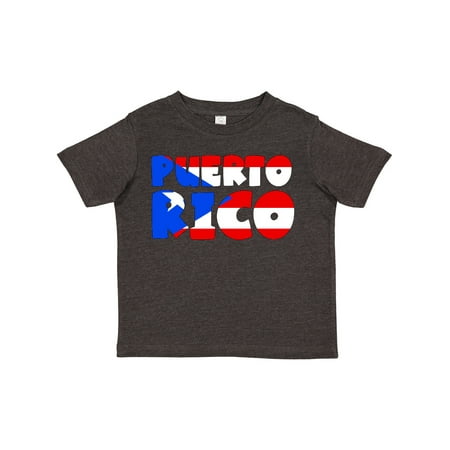 

Inktastic Puerto Rico Flag in Text Gift Toddler Boy or Toddler Girl T-Shirt