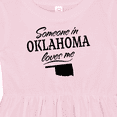 thumbnail image 4 of Inktastic Someone in Oklahoma Loves Me Girls Baby Dress, 4 of 5