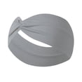 thumbnail image 2 of Lumtrix Headbands for Women Men Boho Wide Knot Hairbands Stretchy Fashion Accessories Solid Color Sweatbands Light Gray One Size, 2 of 4