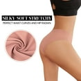 thumbnail image 6 of Loritta Seamless Underwear for Women No Show Bikini Panties Stretch Silky Invisible Hipster 6 Pack, 6 of 6