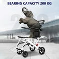 thumbnail image 2 of Birinta Portable Transit Travel Wheelchair – Folding Transport Wheelchair for Adults & Seniors, Supports 180lbs, Lightweight Aluminum Design, Ideal for Narrow Doorways, 2 of 14