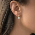 thumbnail image 3 of Divine Creation 925 Sterling Silver 1.50 Ct Round Cut White Diamond Leverback Drop & Dangle Earring's 14K Yellow Gold Plated For Women's, 3 of 3