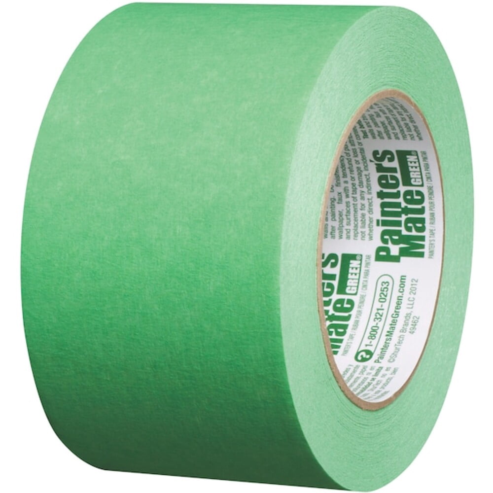 Painter s Mate Green Brand CP 150 8 Day Painter s Tape Multi Surface 72mm x 55m Green 1 Roll 103364