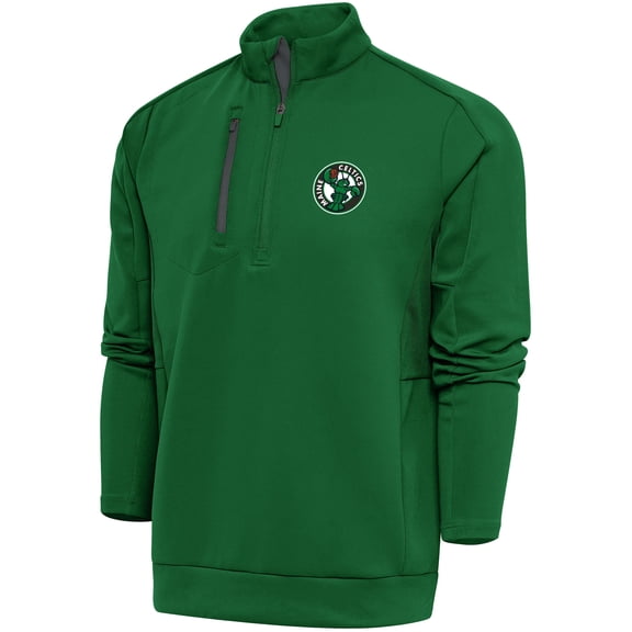 Men's Antigua  Forest Green Maine Celtics Generation Quarter-Zip Pullover Top