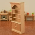 thumbnail image 3 of 1/12 Wood Bookshelf Bookcase Cabinet Miniature Furniture Ornament DIY Craft Prop, 3 of 4