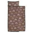 thumbnail image 2 of Kids Nap Mat Mat Set – Includes Pillow Quilt Sleeping Mats for Daycare Preschool Kindergarten Rainbow Brown Kid Sleeping Bag, 2 of 2