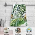 thumbnail image 4 of Toucan Tropical Palm Hand Towels for Bathroom, Green Leaves Kitchen Towel 2 PCS Ultra Soft and Highly Absorbent Decorative Fingertip Face Bath Towels for Spa & Hotel, 28.3"x 14.4", 4 of 4