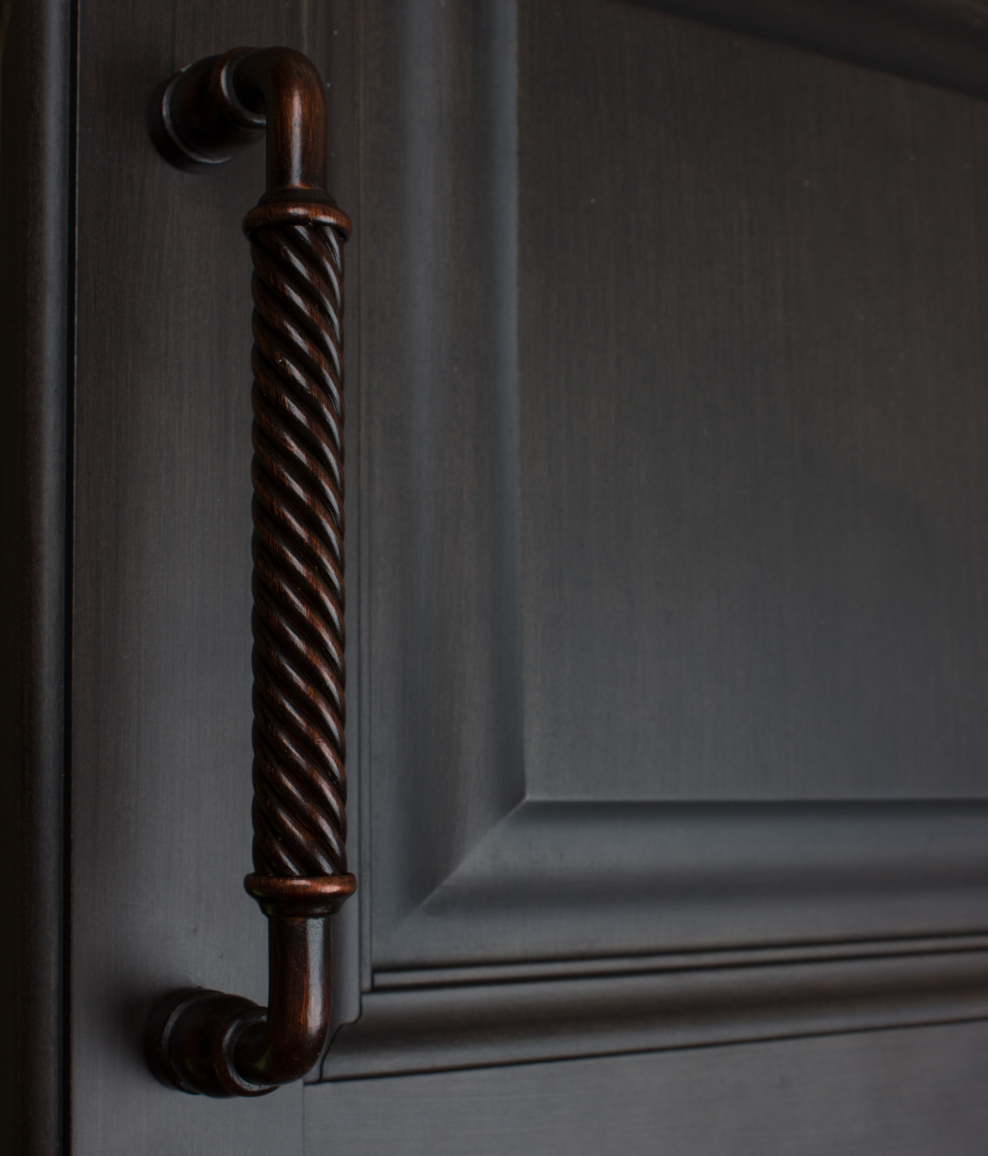GlideRite 6-1/4 in. Center Rustic Bronze Twisted Cabinet Drawer Pull, Oil Rubbed Bronze - image 5 of 5