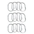 thumbnail image 1 of Advancent 12 ganchos para cortina de ducha de hierro inoxidable, anillos para colgar cortinas Tratamientos de ventanas No.01 Advancent HA0132-01B, 1 of 6