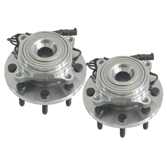 515122 (4WD) Wheel Hub and Beairng Assembly Replacement for Dodge Ram 2500 3500 2009 2010 2011 Hub Bearing (2 Pack)-[8 Lugs w/ABS,4x4]