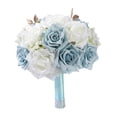 thumbnail image 2 of Ramo de novia, adorno de flores artificiales de seda, arreglos florales, centros de mesa Ancho de 22 cm, 2 of 9