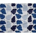 thumbnail image 4 of oneOone Polyester Lycra Navy Blue Fabric Leaves Block Sewing Fabric By The Yard Printed Diy Clothing Sewing Supplies 56 Inch Wide, 4 of 4
