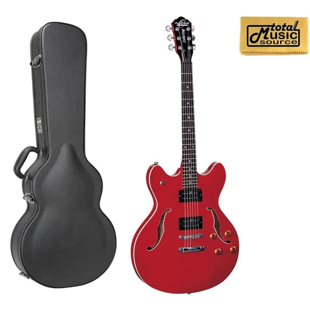 Oscar Schmidt Delta King Semi Hollow Electric Guitar, W/ Hard Case