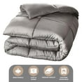 thumbnail image 5 of Superior Solid Comforter Down Alternative Bedding, King, Silver, 5 of 13