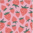 thumbnail image 6 of Coolnut Strawberry Cloth Napkins Set of 6, Reusable Washable Polyester Dinner Table Napkins for Family, Weddings, Parties, Home Decor, 20 x 20 Inch Washcloth Gift, 6 of 7