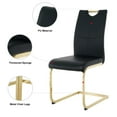 thumbnail image 4 of Sumdeal Modern Dining Chairs Set of 4,Modern Dining Chairs with C-Shape Metal frame leg with High Density Sponge Leather,Dining Chairs for Dining Room,Kitchen,Living Room, 4 of 7