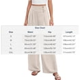 thumbnail image 3 of SwiftWear Women's High Waist Pleated Wide Leg Pants, Elastic Waist Travel Trousers with Pockets, Boho FlowyCasual & Vacation Pants, 3 of 9