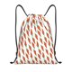 thumbnail image 1 of Fotbe Carrot Bolsa Mochila con Cordón Estampada, Bolsa de Gimnasio Deportiva, Bolsa Cinch, Bolsa con Cordón para Hombres y Mujeres-Small, 1 of 6