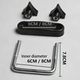 thumbnail image 4 of Kairuite U Bolt Roof Rack Clamps for Inner diameter 6cm/8cm Luggage Frame Retainer Clip, 4 of 9
