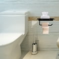 thumbnail image 5 of unbranded Bathroom Toilet Paper Roll Holder Wall-mounted Toilet Paper Bracket With Shelf, 5 of 8