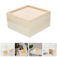 thumbnail image 1 of Raindrops 2Pcs Unfinished Boxes Wood Storage Holder Transparent For Home Use, 1 of 8