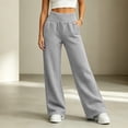 thumbnail image 7 of Cfrylhy Womens Wide Leg Sweatpants Casual Loose Solid Color Sweat Pants Fashion Lounge Travel Trouers with Pockets, 7 of 7