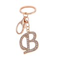 thumbnail image 2 of Porte-clés 26 Lettres Strass Unisexe Compact Longue Durée Porte-Clés Sac Décoration, 2 of 8
