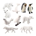 thumbnail image 4 of Juego de simulación de animales realistas, juego de animales polares, juego de figuras hechas a mano, modelos de animales árticos para niños, regalo, 10 piezas, 4 of 8
