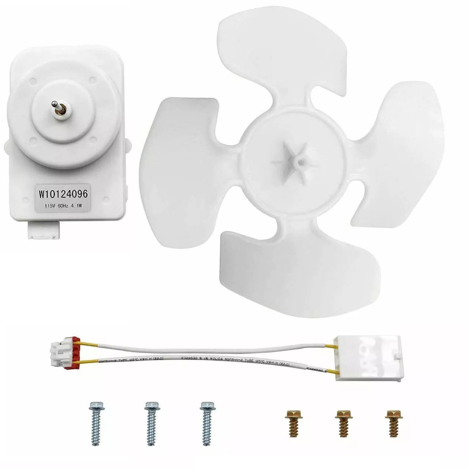 CSYANXING Refrigerator Condenser Fan 115V Motor W10124096 for Kenmore Maytag Reliable Cooling for Whirlpool