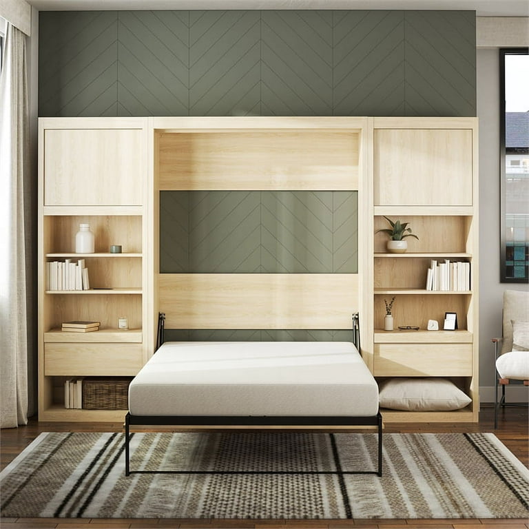 Signature Sleep Paramount Murphy Bed and Cabinet Bundle - On Sale