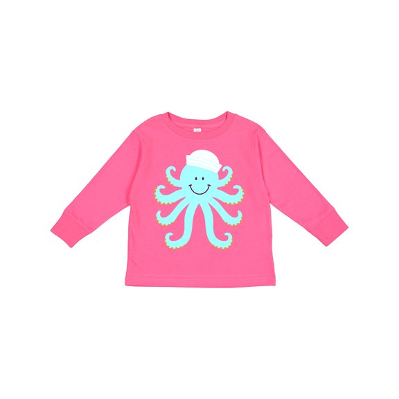 Inktastic Octopus Ocean Sea Creature Boys or Girls Long Sleeve Toddler T-Shirt