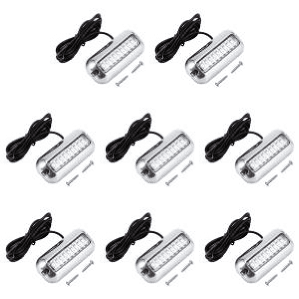 Lámpara de popa marina de 27LED, lámpara de vela de 50W, accesorios para yates y barcos, color rojo