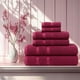thumbnail image 4 of Juego de 6 Toallas de Microfibra Suaves y Absorbentes Vino | Cuerpo, Manos y Facial | Kyuden Home KYUDEN HOME Classy, 4 of 4