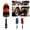Orange, variant on 1pc Wheel Tire Brush 16.9" Long, Easy Reach Wheel and Rim Detailing Brush Long Soft Bristle, Car Tire Brush, Wheel Scrub Brush, Multipurpose use, Orange & Black