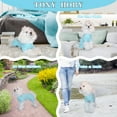 thumbnail image 5 of TONY HOBY Dog Pajamas Dog Jumpsuits 4 Legs Dog Pjs Thermal Cotton Made Pure Color Dog Clothes Blue, L, 5 of 7