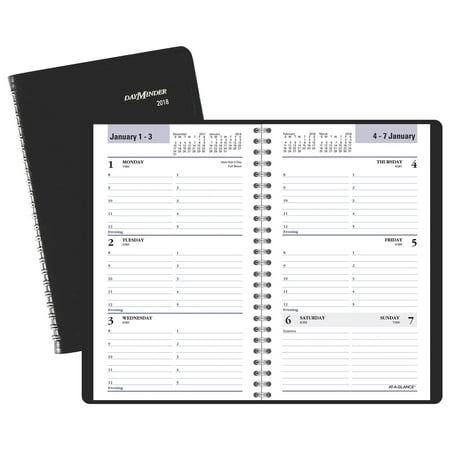 2018 AT-A-GLANCE DayMinder Weekly Appointment Book/Planner, 12 Months, January Start, 4 7/8